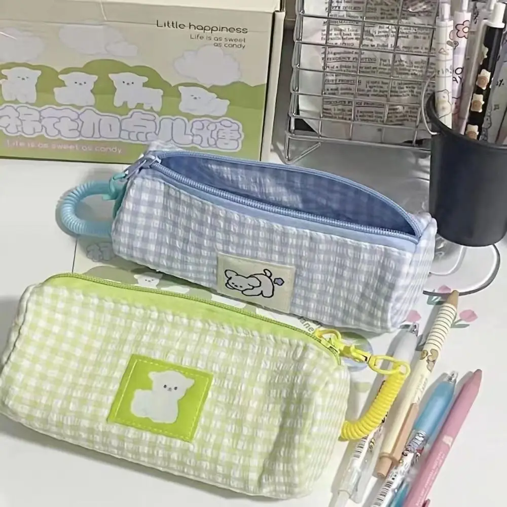 Storage Bag Creative Pencil Bag Large Capacity Cute Puppy Stationery Bag Zipper Portable Pen Pencil Case Student