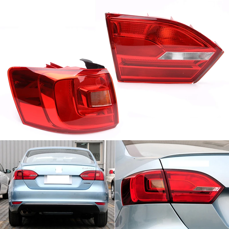 Car Tail Lamp For Volkswagen VW Jetta 2012 2013 2014 Car Styling Without Bulb Brake Fog Lamp Turn Signal Car Accessories