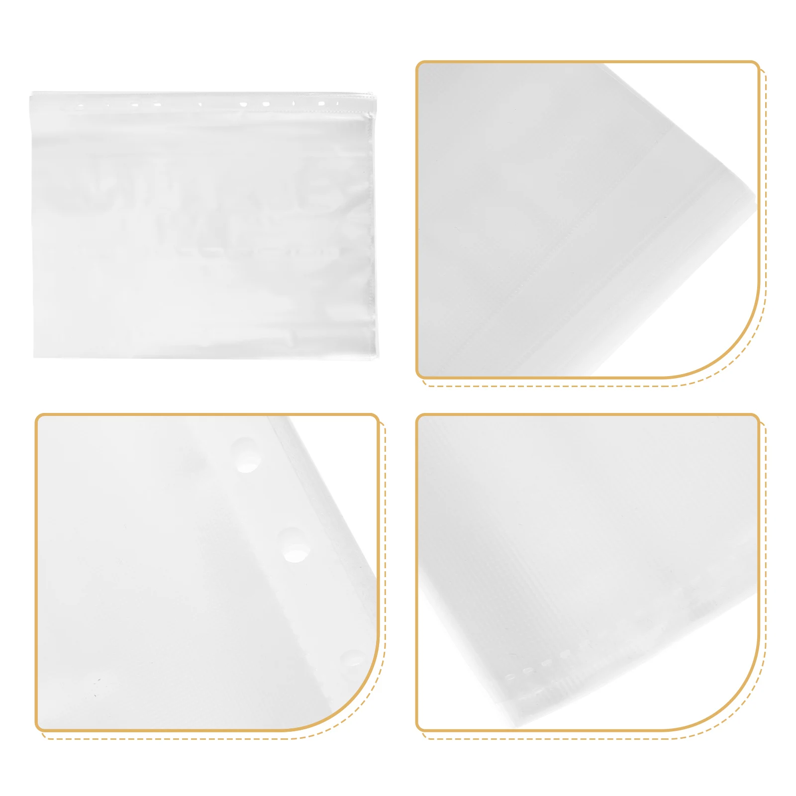 100Pcs Number Bib Holder Clear Running Bib Storage with Hole Design for Race Protection and Portable Display Use