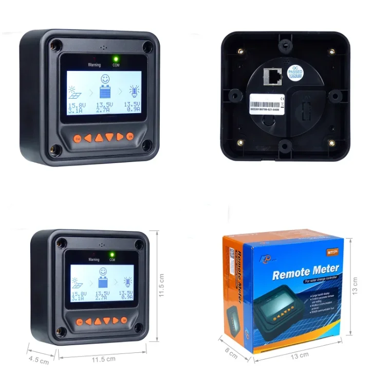 EPEVER MT52 Remote LCD Meter Updates from MT50 Real Time Monitor Program Parameter Status RS485 For EPEVER Controllers