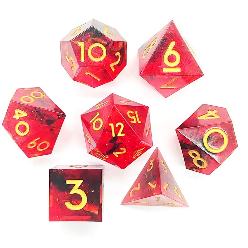 

Home Decor Polyhedral Dragon Digital Dice Resin Ornaments DND Dice Table Entertainment Crystal Tarot Game Party Toys