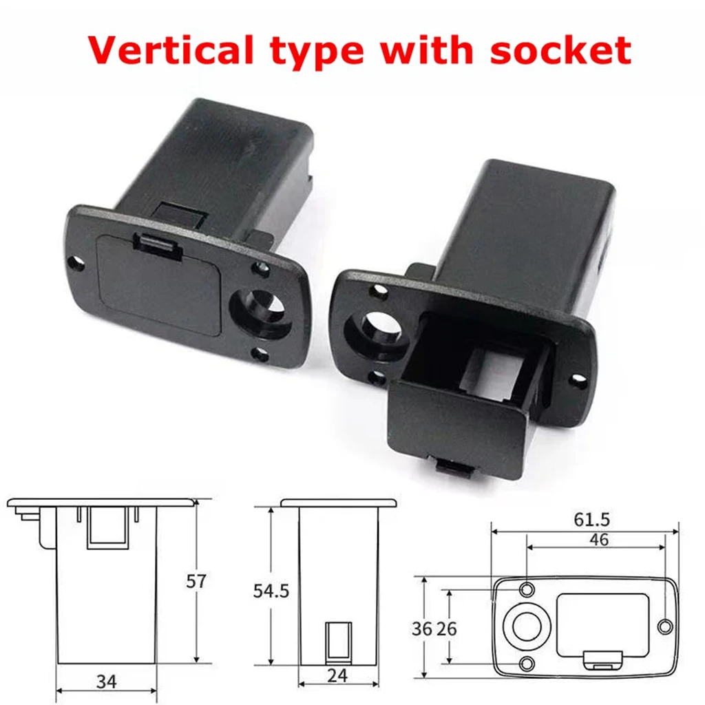 1PCS 9V active pickup battery box, guitar power box, battery holder, 9-volt square battery compartment, battery buckle wire