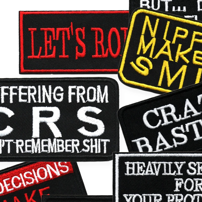 20 teile/los Mix Buchstaben Eisen Auf Patches Gestickte Nähen Für Kleidung Jeans Jacken Diy Aufkleber Stoffe Pack Bunte Thermische – Detail 6