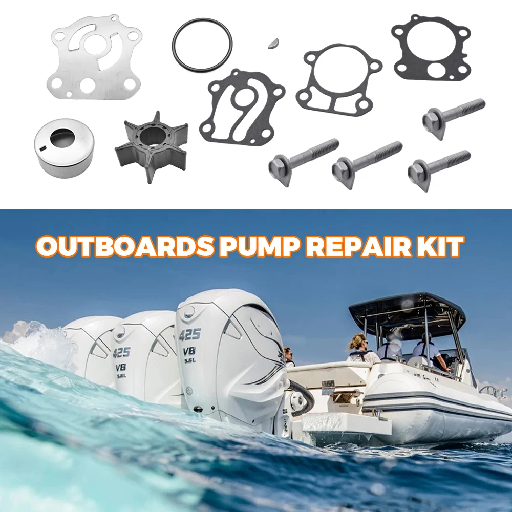 6H3-W0078 Water Pump Impeller Kit for Yamaha 4-Stroke 50 60 HP FT 50 60 Outboard Motor 6H3-W0078-00 6H3-W0078-A0 6H3-W0078-02