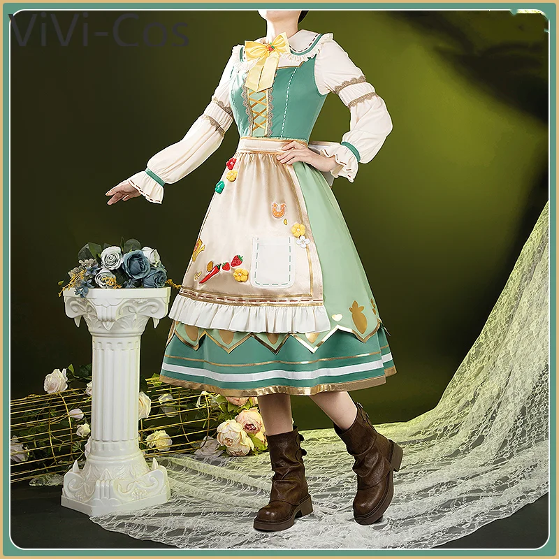 ViVi-Cos Pretty Derby Rice Shower Dress Cosplay Costume Cos Game Anime Party Uniform Hallowen Play Role Clothes Clothing