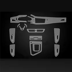 Tpu Transparent Film for VOLKSWAGEN VW Tharu 2021 2022 Car Protection Interior Stickers Center Console Gear Dashboard Door Panel