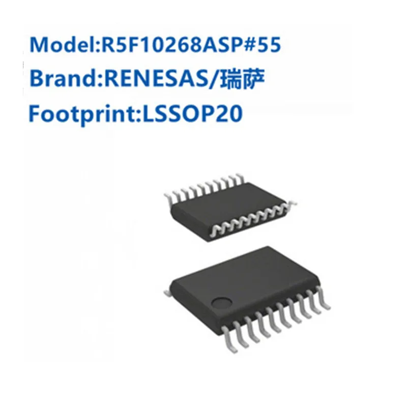 1PCS R5F10268ASP#55 10268A LSSOP-20 16-bit microcontroller low power chip MCU