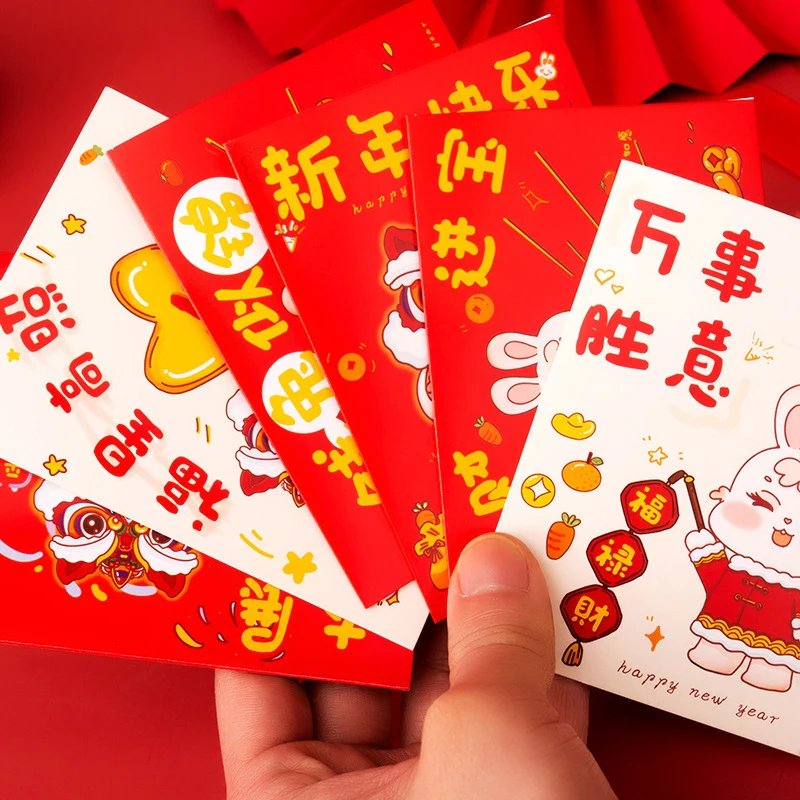 10 pz/set Cartoon Creative Merry Christmas Cards Cute Christmas Gift Package decorazione biglietti di auguri messaggio Card Bouquet Gift