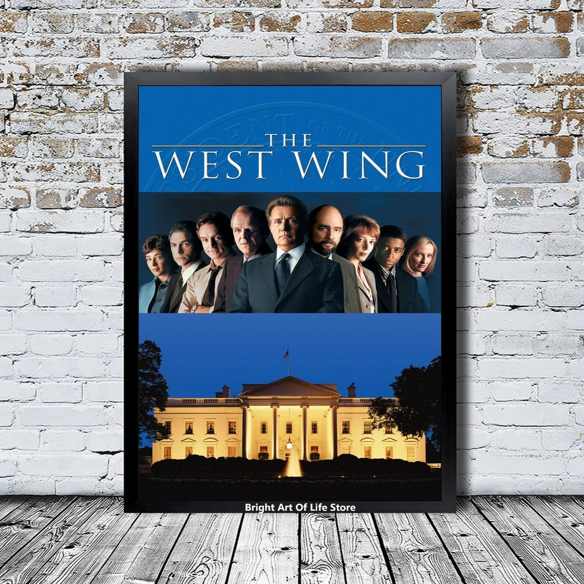 The West Wing TV Series Poster Canvas Print Star Actor Music Poster Photo Home Decor Wall Art (Unframed)