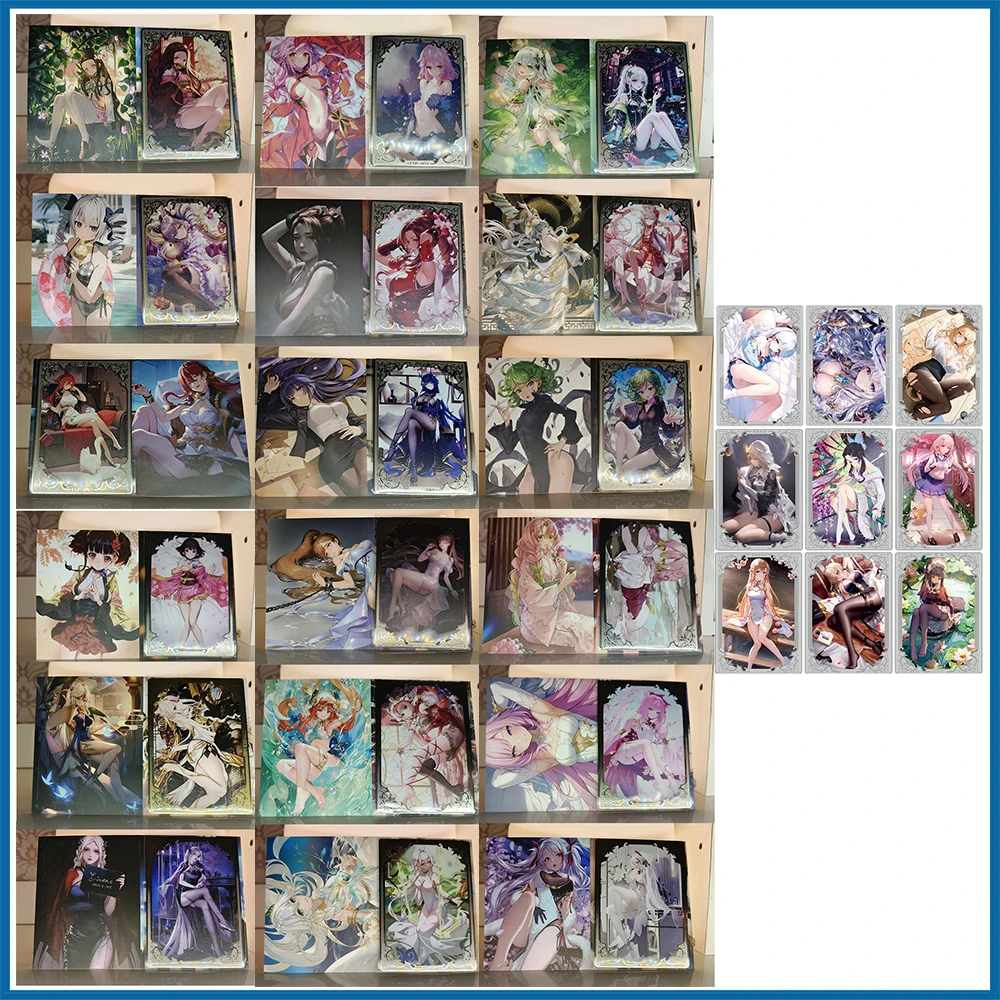 

Anime Goddess Story DIY ACG Kamado Nezuko Terrible Tornado Metal Card Boy Games Toys Collectible Card Christmas Birthday Present