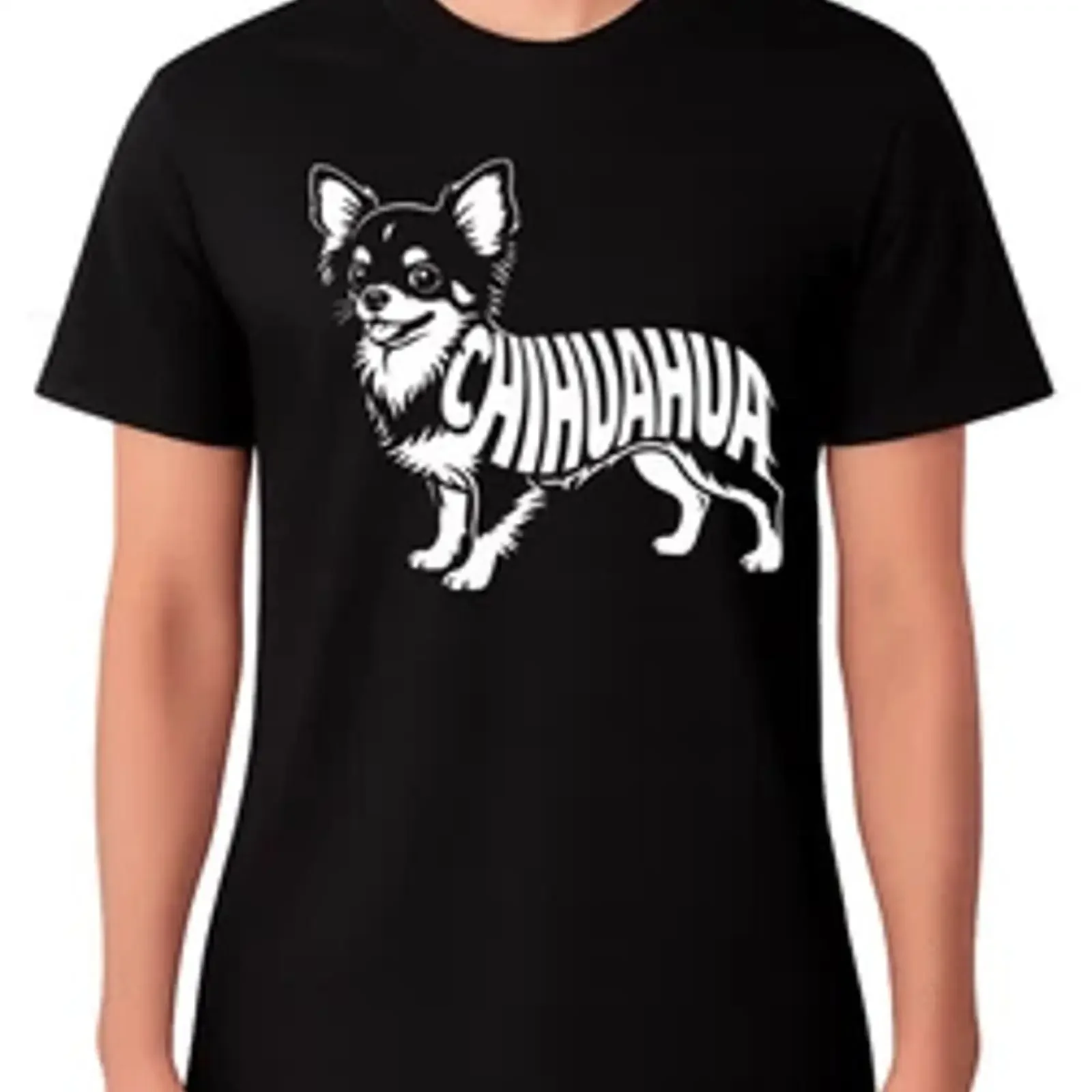 Chihuahua dog breed Minimal Line Art Pet Lover T Shirt Cute vintage Washed Casual Stylish Versatile Soft Slightly
