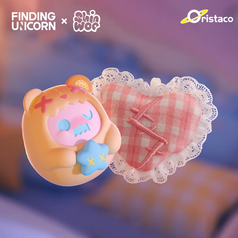 

Shinwoo Ghost Bear HUG ME! Mini Series Blind Box Mystery Box Caixa Caja Dolls Gift Desktop Ornament Anime Figure Toys