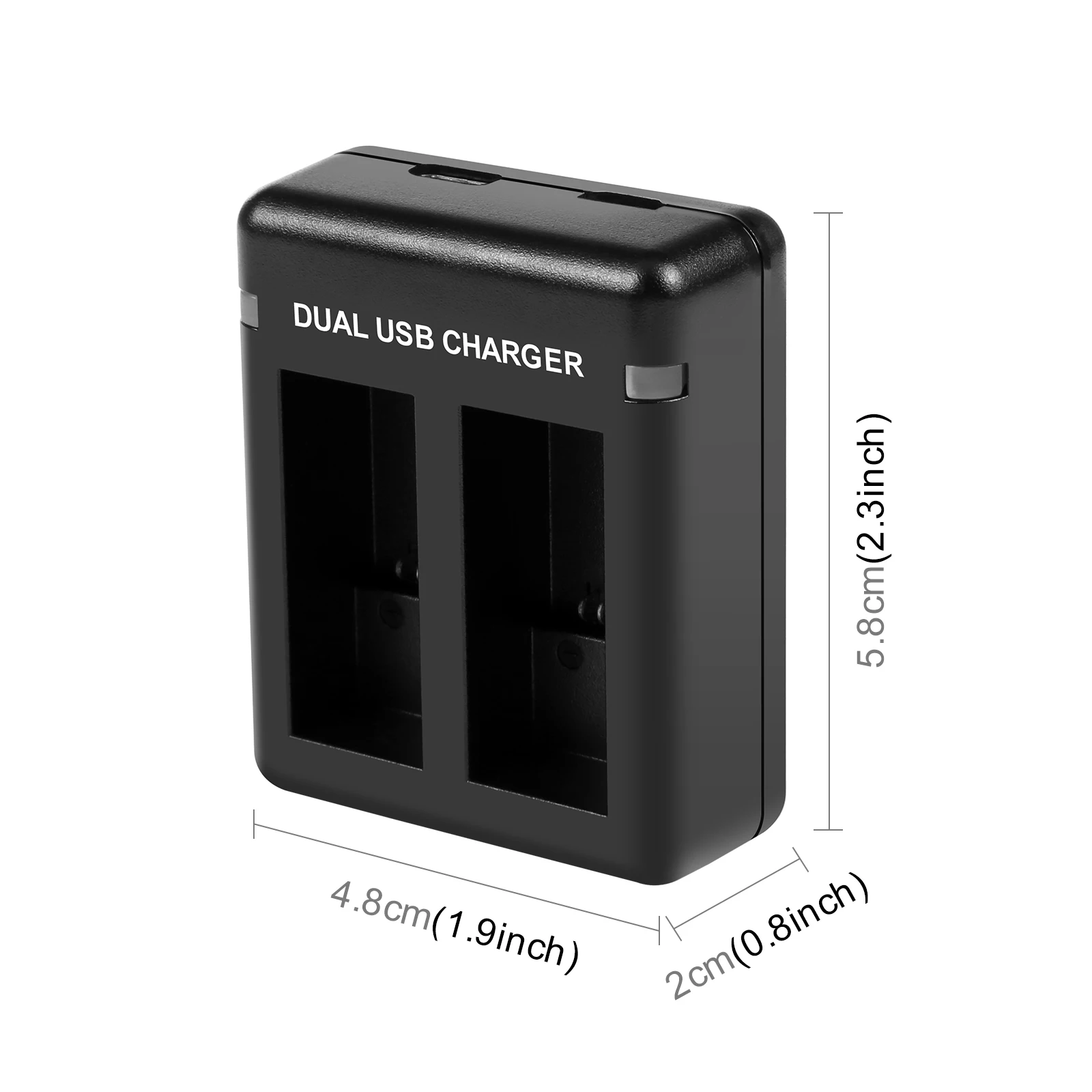 Puluz usb Dual-Batterie-Ladegerät für gopro hero11 schwarz/hero9 schwarz/hero10 schwarz