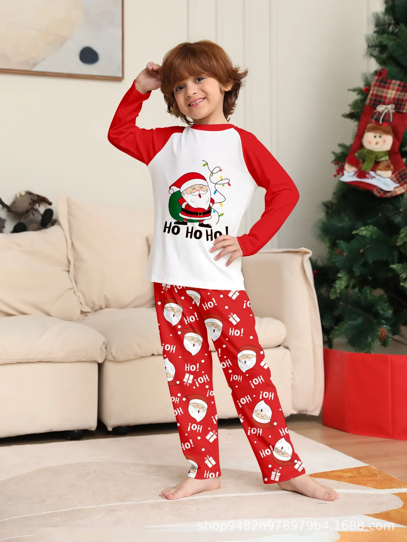 Christmas Family Matching Pajama Set New to 2025 Merry Christmas Printed Senior Adult Children's Pajama Overalls Baby Jumpsuit