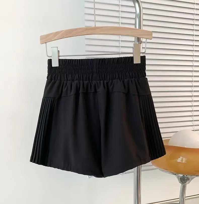 Neue Sportshorts für Damen, hohe Taille, Anti-Exposure, für Laufen, Training, Pilates, Fitness, Faltenrock, schnelltrocknende Yoga-Shorts – Detail 13
