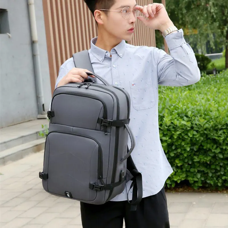 Casual High Capacity men bag 15 inch laptop bag air cushion belt Waterproof computer backpack for travel for men