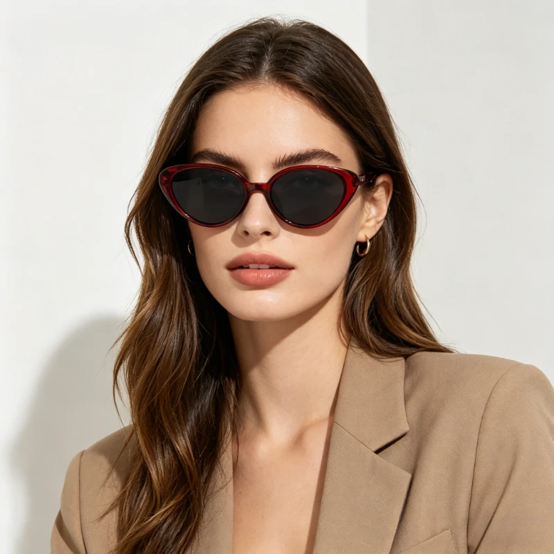 

2026 New Ultra-light Cat-Eye Sunglasses Trendy Street Style Shades Women's INS Style Outdoor Travel UV-Protective Eyewear