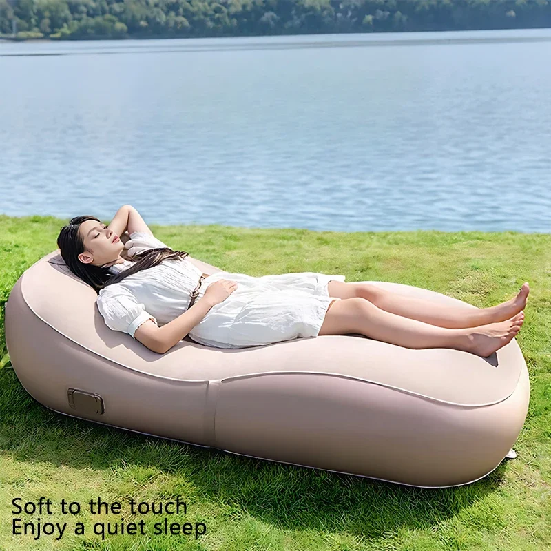 Outdoor Portable Mattress Lazy Camping Air Sofa Bed Fast Inflatable Automatic Inflatable Sleeping Mat Camping Leisure Couch HQ97