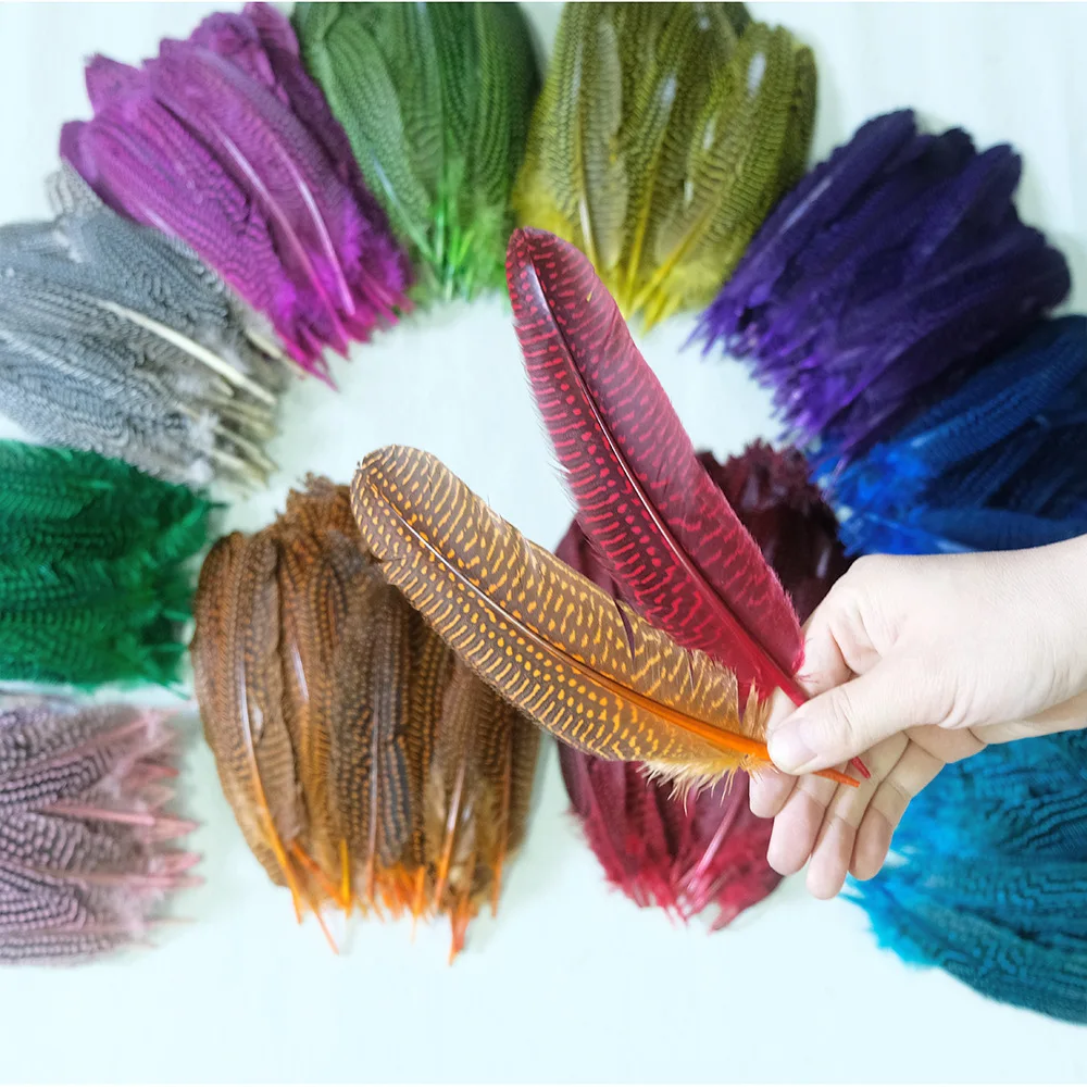 

Wholesale Color Pearl Nest Feather 15-20cm Natural Pearl Hair Jewelry Accessories Hat Mask Funny Cat Stick Feather