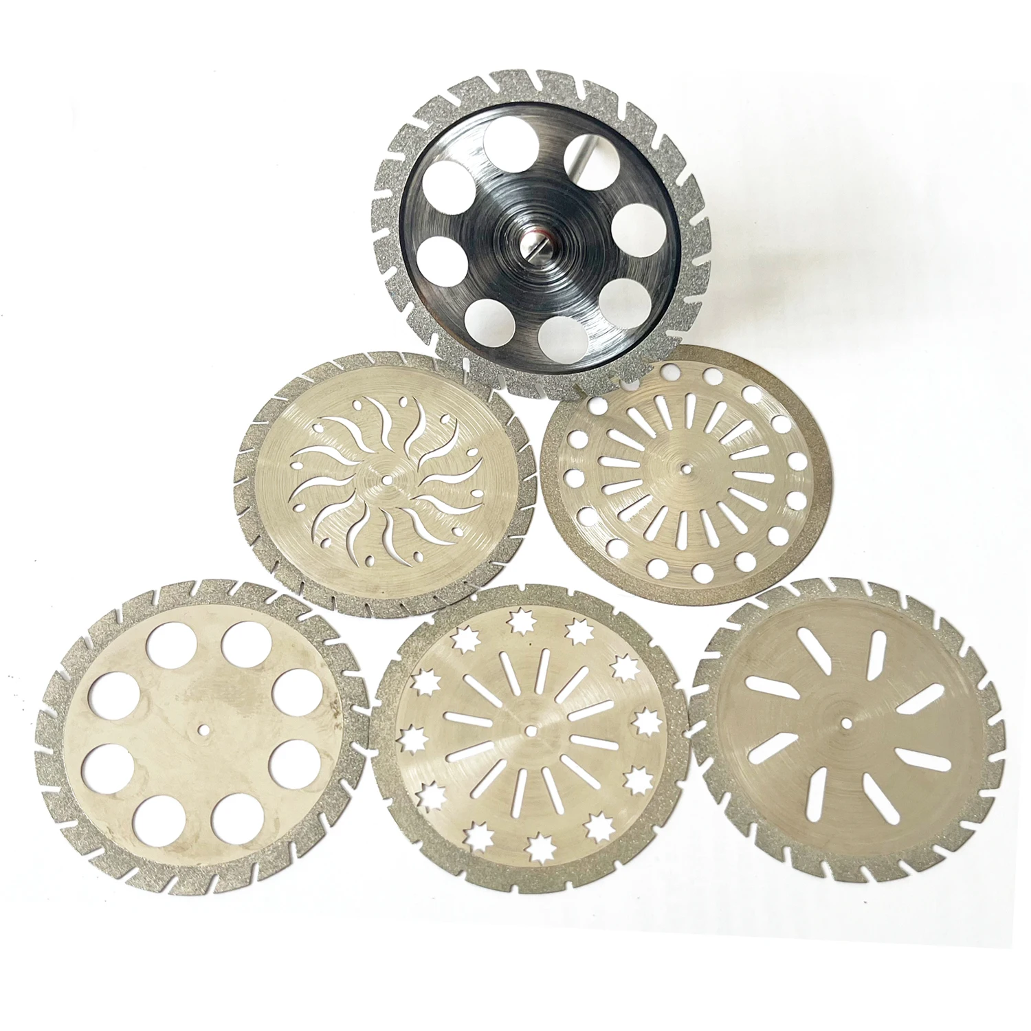 AG 5pcs  Dental Double Sided Diamond Cutting Disc 0.25mm Ultra-thin Double Sided Grit Cutting Disc Tool Thickness Dental Lab
