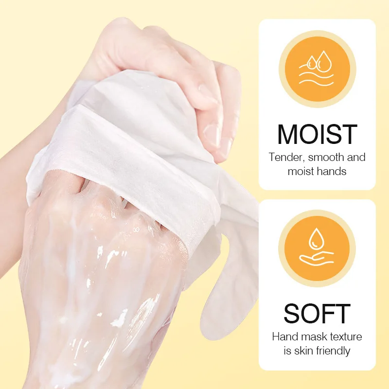 10Pairs Moisturizing Hand Mask Spa Gloves Exfoliating Hand Patches Gloves Whitening Nourish Honey Hand Mask Remove Dead Skin