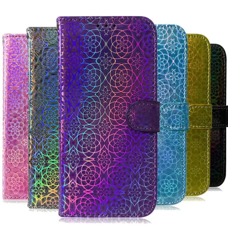 

For Redmi Note 13 12 11 Pro Plus 5G 4G Book Case Bling Glitter Flip Cover Xiaomi 13T 13 Lite 12 T 11T 12T 10T Mi 11 13C NE Funda