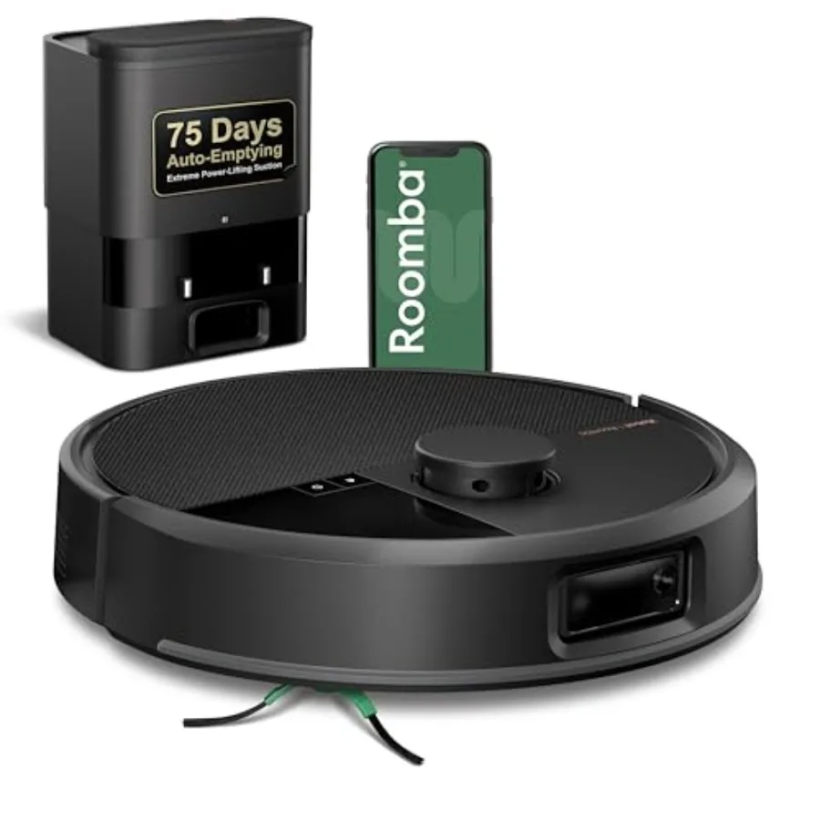 Roomba Max 705 Robot Vacuum with AutoEmpty Dock Powerful Suction Dual Rubber Anti-Tangle Brushes LiDAR Navigation Obstacle and