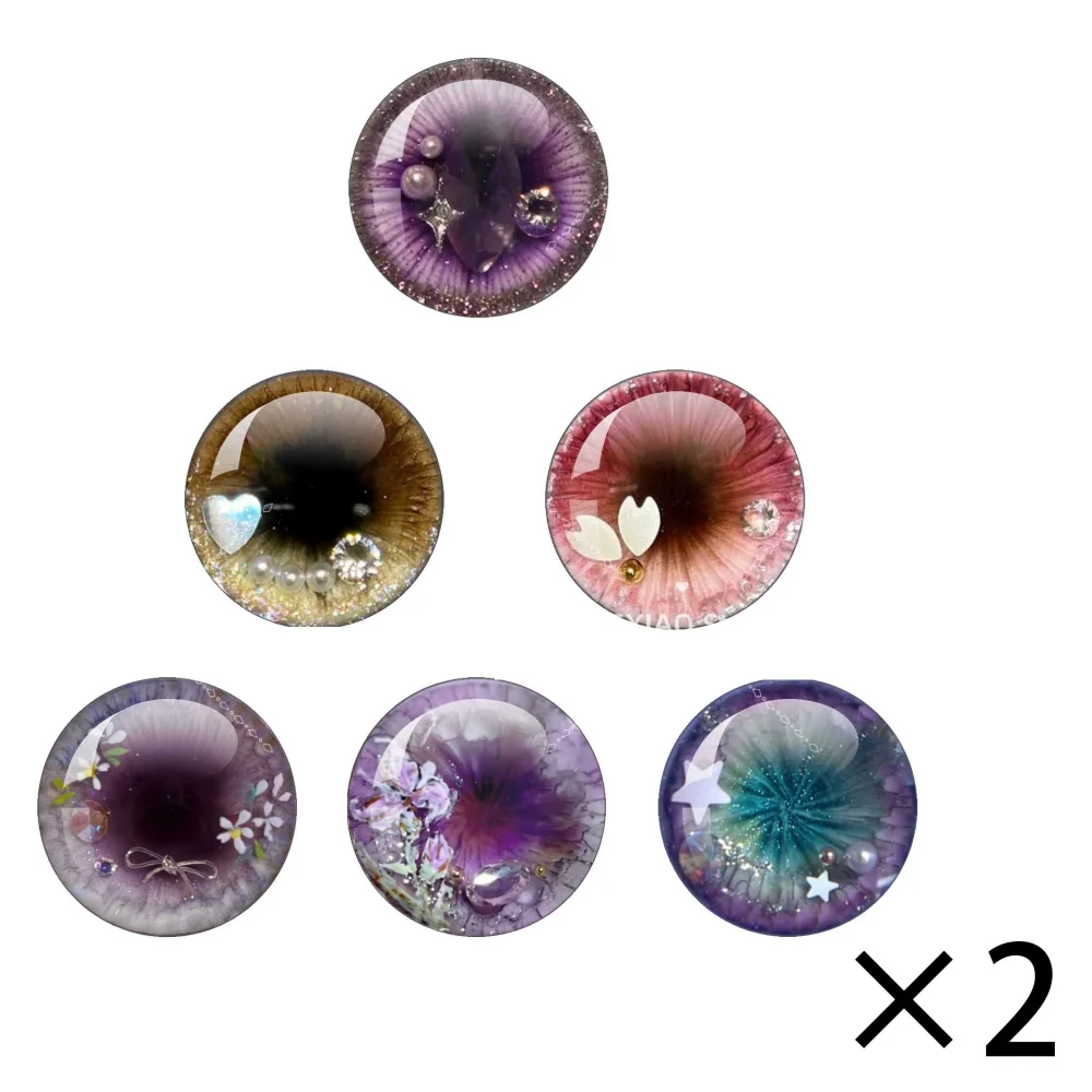 Blyth Doll BJD Toy Anime Doll Glass Eyes Cabochons Round Dragon Cat Eye Toys DIY Jewelry Accessory MIX Pupil Eye Cameo