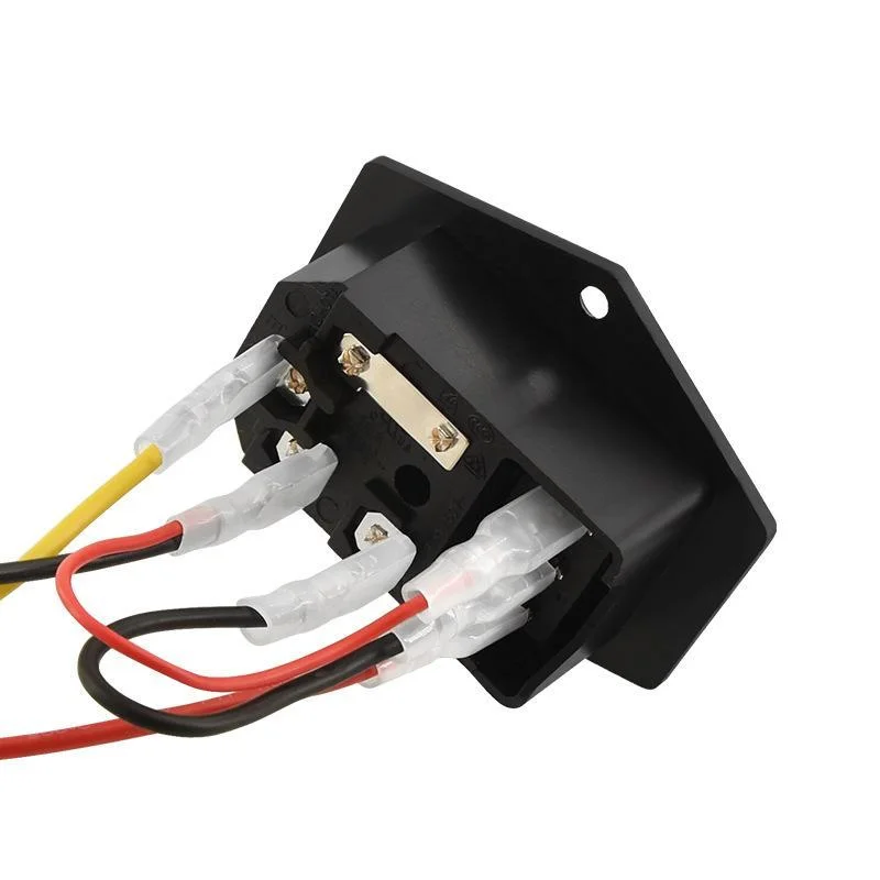 1 Set 3D Printer Parts Power Supply Switch Male Socket With Fuse For 3D Printer DIY 3D Printer AccessoriesNF stationery