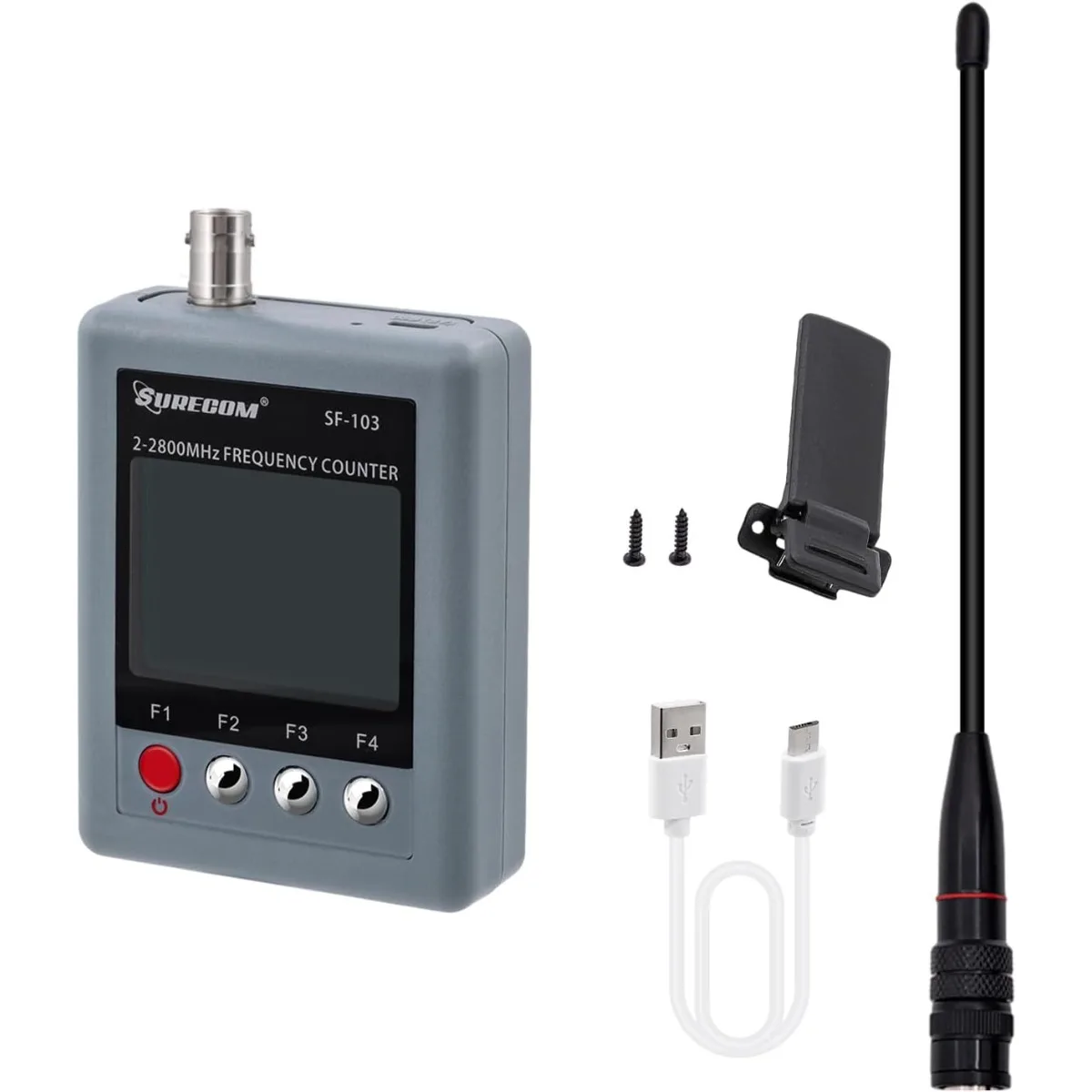 Частотомер Surecom SF-103, измерение прочности поля, 2 МГц ~ 2,8 ГГц, DMR и аналоговый сигнал, переносной тестер любительского радио