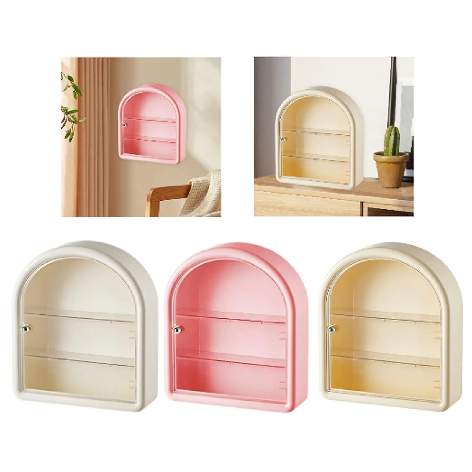 

Wall Mounted Figure Display Case Cabinet Storage Organizer Box for Miniatures Models Cars Toys Mini Action Figures