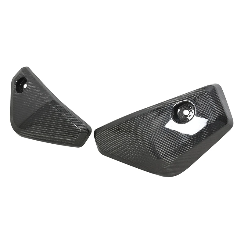 Silenciador original para Benda, Moto Protector, Heat Shield, Tampa De Fibra De Carbono, Guarda Lateral Esquerda e Direita, 1 Par, Apto para Benda BD500, BD500Pro, BD500Ultra