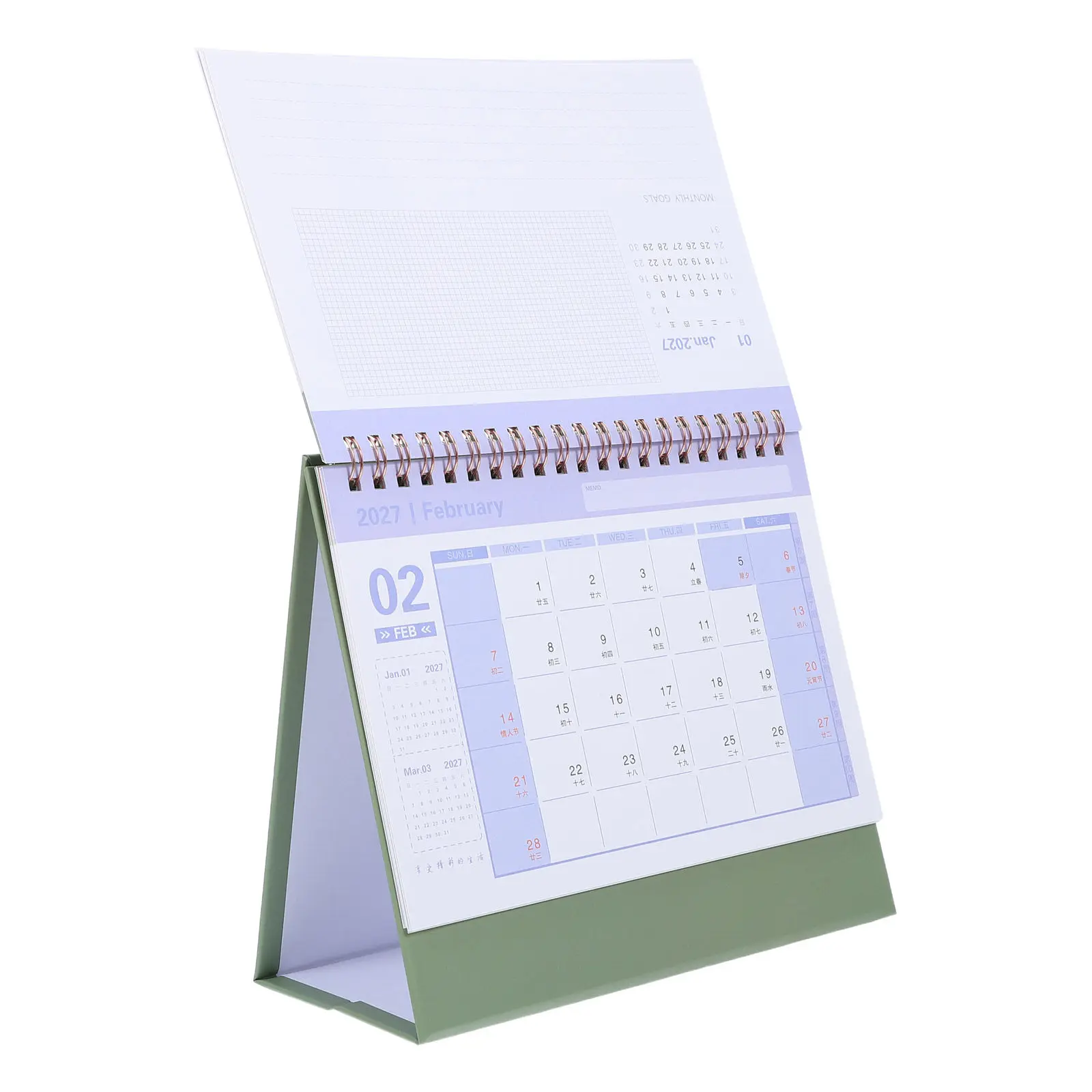calendario-de-mesa-pequeno-2027-minimalista-verde-escuro-planejador-mensal-organizador-de-horarios-para-escritorio