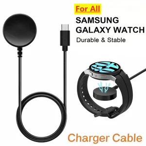 Wireless charger magnetic clock, portable USB cable, Samsung Galaxy Watch 8, 7, 7, 6, 5, 5, 5, 4, 3, Active 2, Active 2 10 Main Sales SmartWatch Charger - №4