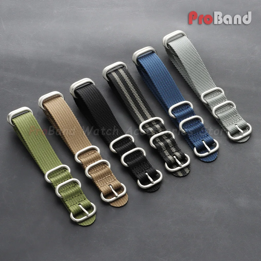 Bracelet de montre en toile respirante pour hommes, 18/20/22mm, en Nylon tressé, pour Seiko, Bracelet en tissu pour hommes, pour Omega