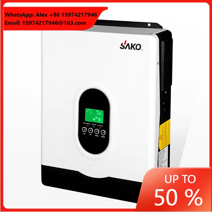 500W Hybrid Solar Inverter Pure Sine Wave Single-Phase Energy Storage System For Multi-Area Applications Removable Display