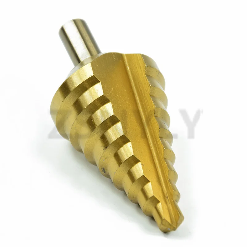 Cone Hole Step Multifunction Drill Bit Hss Titanium plating 12mm Shank Metal Wood Steel Pvc Hole Drilling 10-45MM