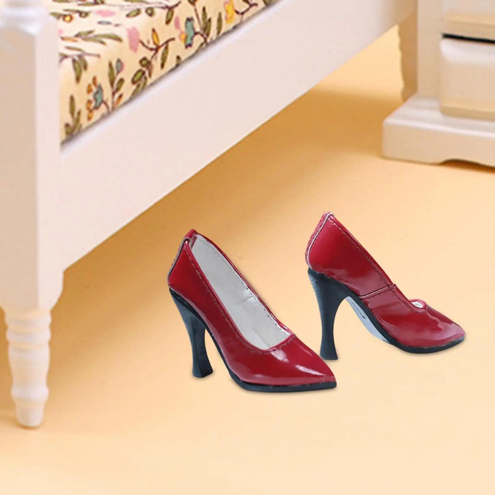 1/4 BJD Doll Shoes High Heels Model BJD Doll Accessories Realistic Miniature High Heeled Shoes for 1/4 Female Action Figure