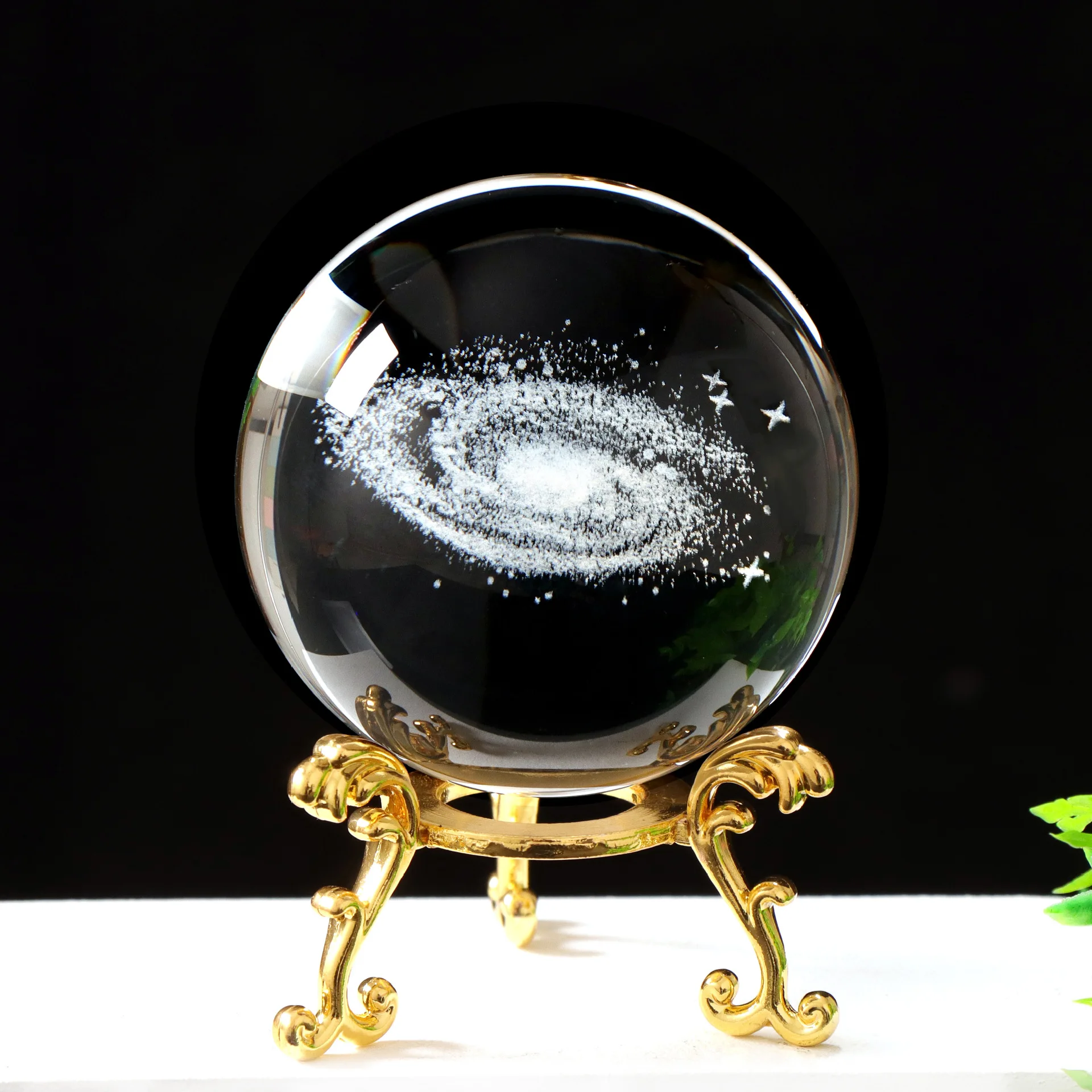 3D Crystal ball With Stand Planet Laser Engraved Solar System Globe Astronomy Gift Birthday Gift Glass Sphere Home Decoration