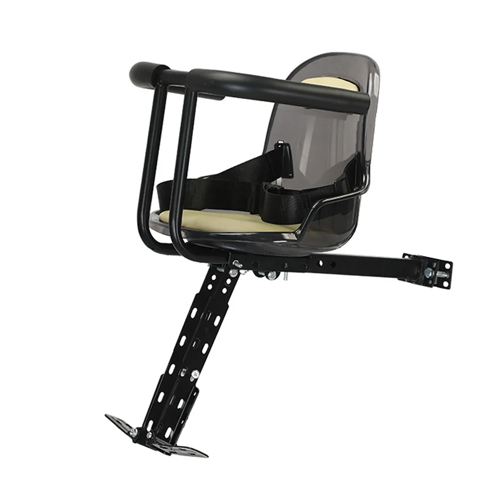 

Front Mount Kids Bike Seat Mountain Bike Child Safety Seat with Guardrail and Safety Bicycle Seat Belt Bike Accessories