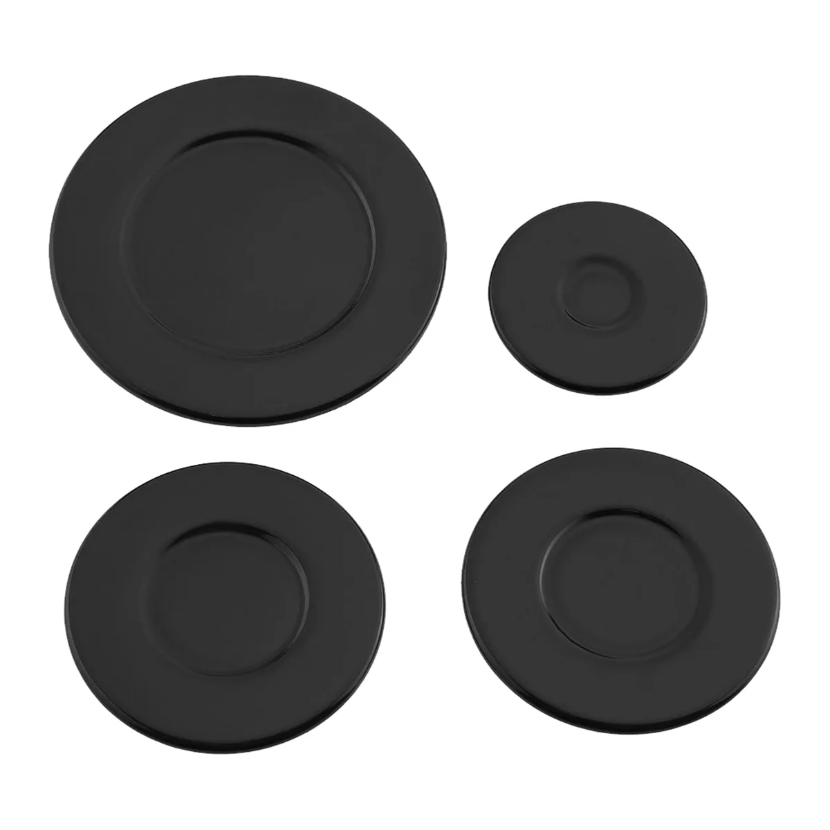 A35T-4 Pcs Cooker Hob Gas Burner Cap 55mm 75mm 100mm for Oven Gas Hob Burner Crown Flame Cap Kitchen Accessories Concave