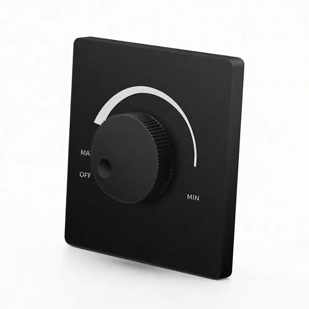 Wall Mounted Fan Speed Regulator Stepless Rotary Knob Switch Ceiling Ventilator Electric Airflow Control Panel Household Part