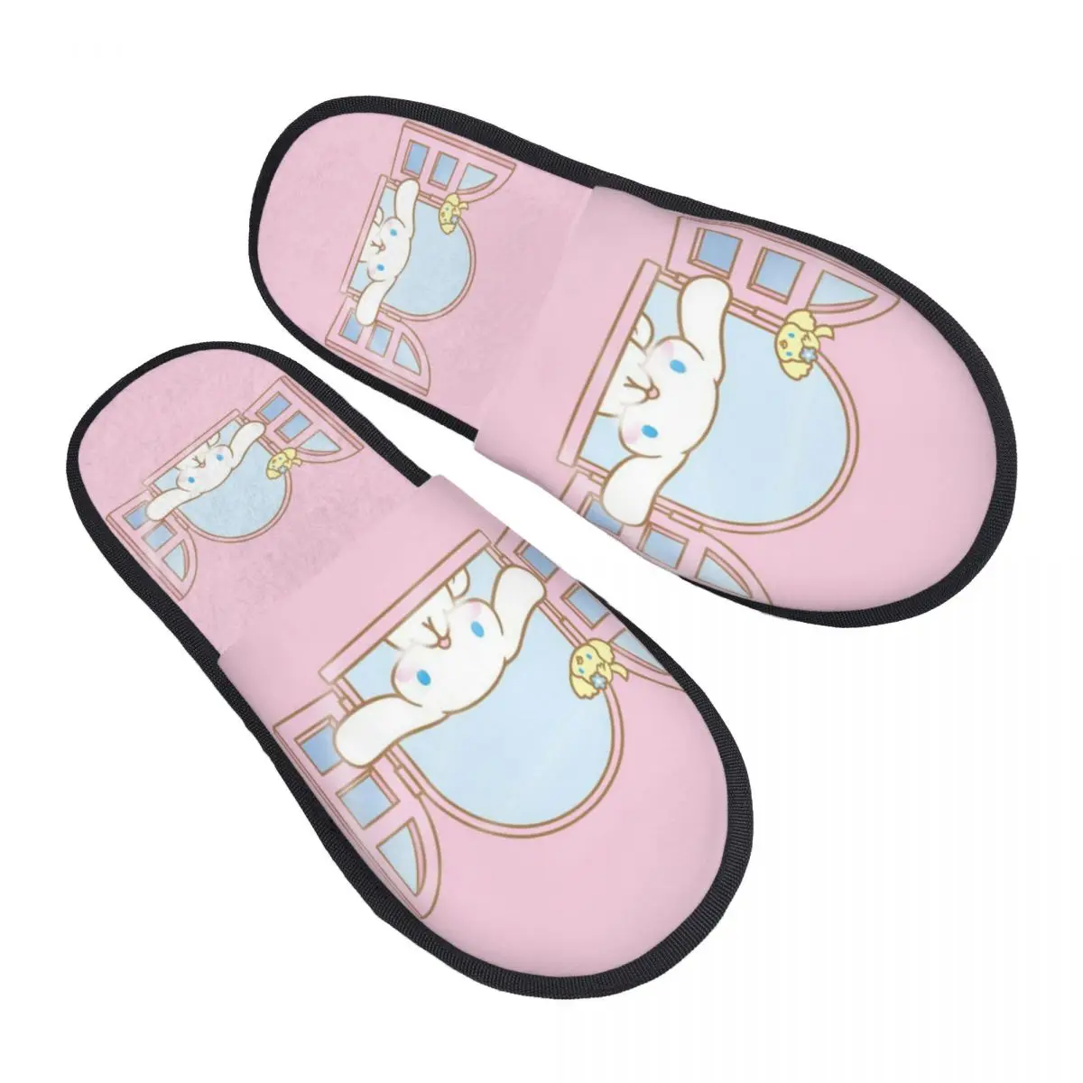 Custom Cinnamoroll Kawaii Guest Slippers for Spa Women House Slipper