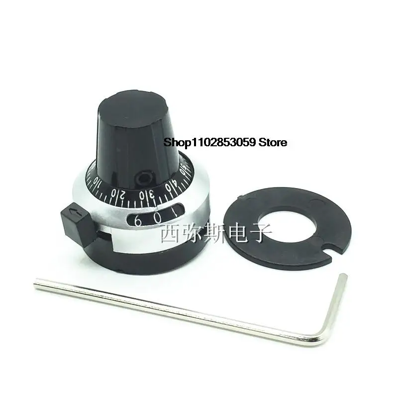 1PCS  New digital knob multi turn potentiometer knob digital scale knob inner hole 4MM, 6MM, 6.35MM