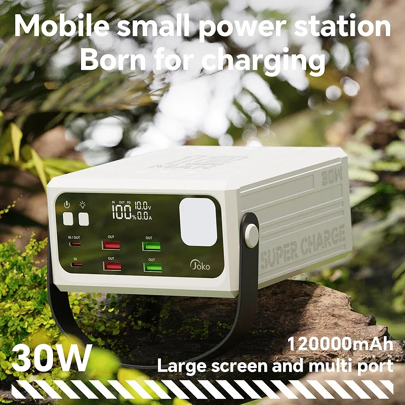 For Outdoor Camping for Xiaomi Huawei 22.5W 120000mAh Power Bank Fast Charging with LCD Digital Power Display Portable Battery