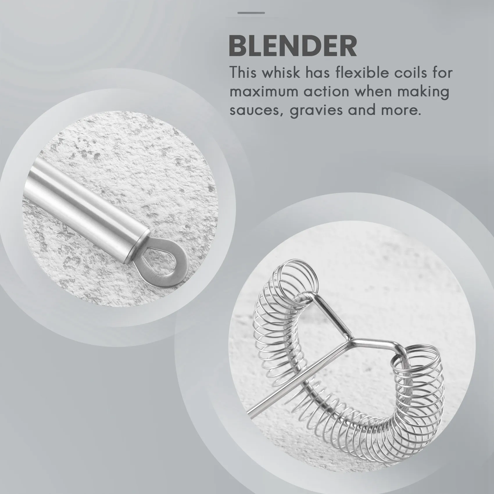 B60ASauce Master Whisk Stainless steel Manual egg beater