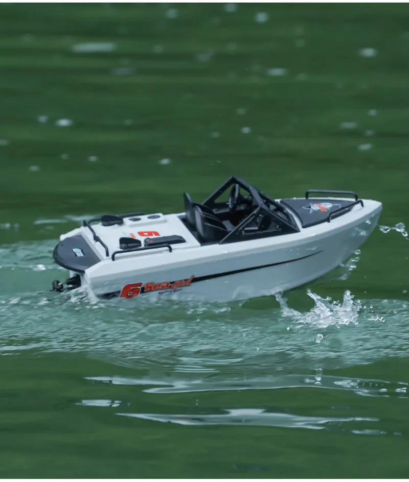 1/12 rc 693 daleký ovládání speedboat 2.4g vysokorychlostní bezuhlíkový motors elektrický watercraft modelka voda zábava hračka dar