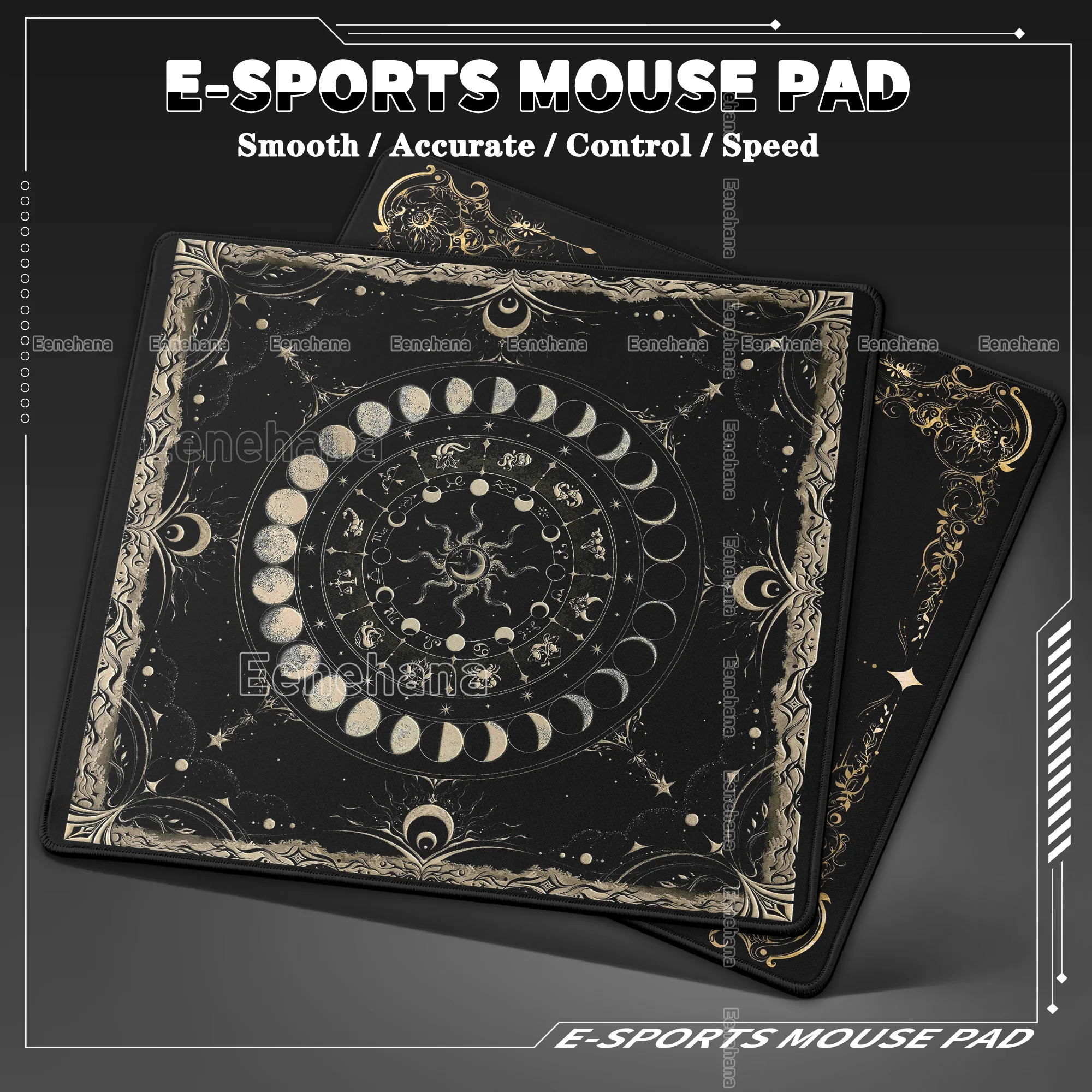 

12 Constellations Divination Tarot Card Mouse Pad Sun Starry Sky Waterproof Tarot Mat Witchcraft Astrology Oracle Card TablePads