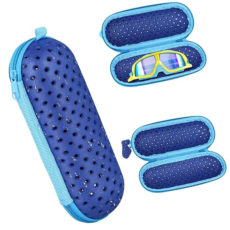 إيفا لينة نظارات السباحة المنظم حامي نظارات حالة معدات السباحة تنفس ثقب الصرف غطاء نظارات المحمولة #3