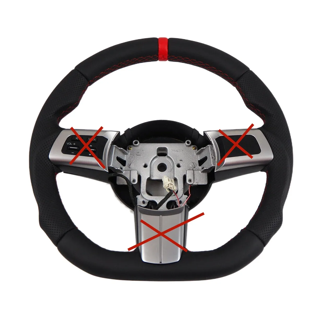 For MAZDA MX-5 Mk3 III NC RX-8 R3 Flat Bottom Steering Wheel Included MX5 Miata